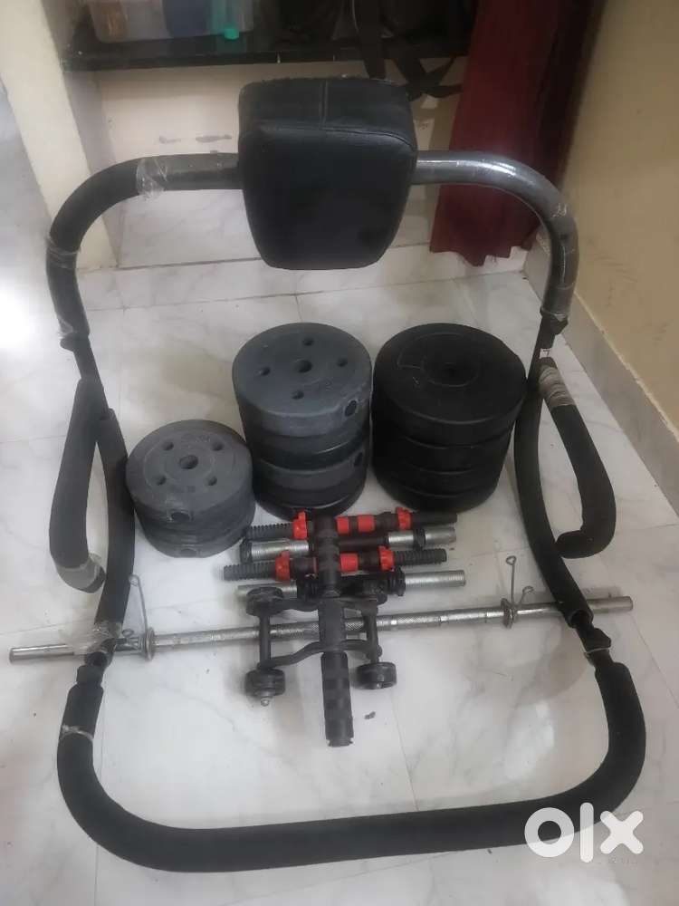 Weight plates, Rod, push up bar, ABS exerciser for Sale
