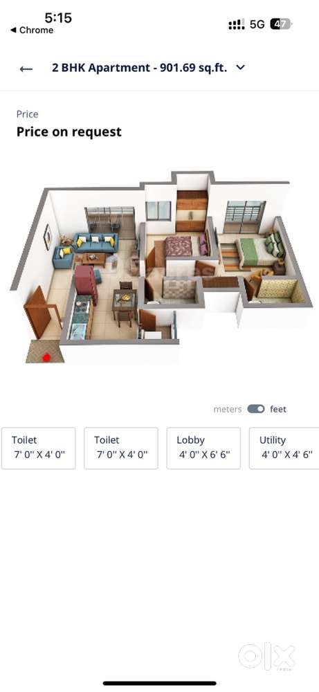 Resale flat @Kasba bawda