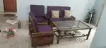 Teak wood Sofa and utility table