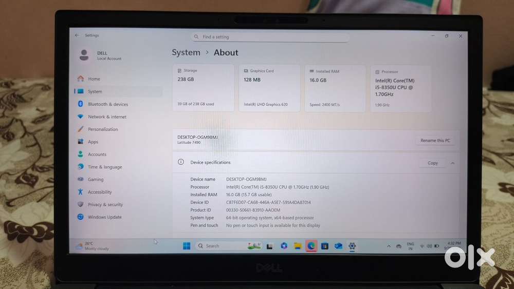 Fixed price. Dell 7490.