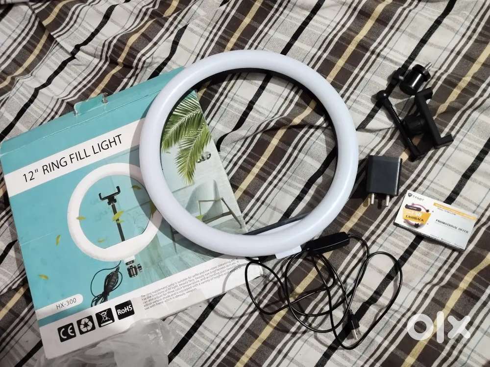 TOYGOT RING LIGHT 12 INCHES WITH TRIPOD STAND