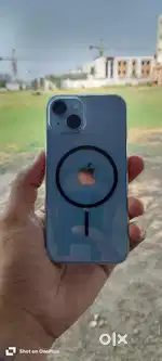 IPhone 14/128gb blue colour with adapter & cavil cover