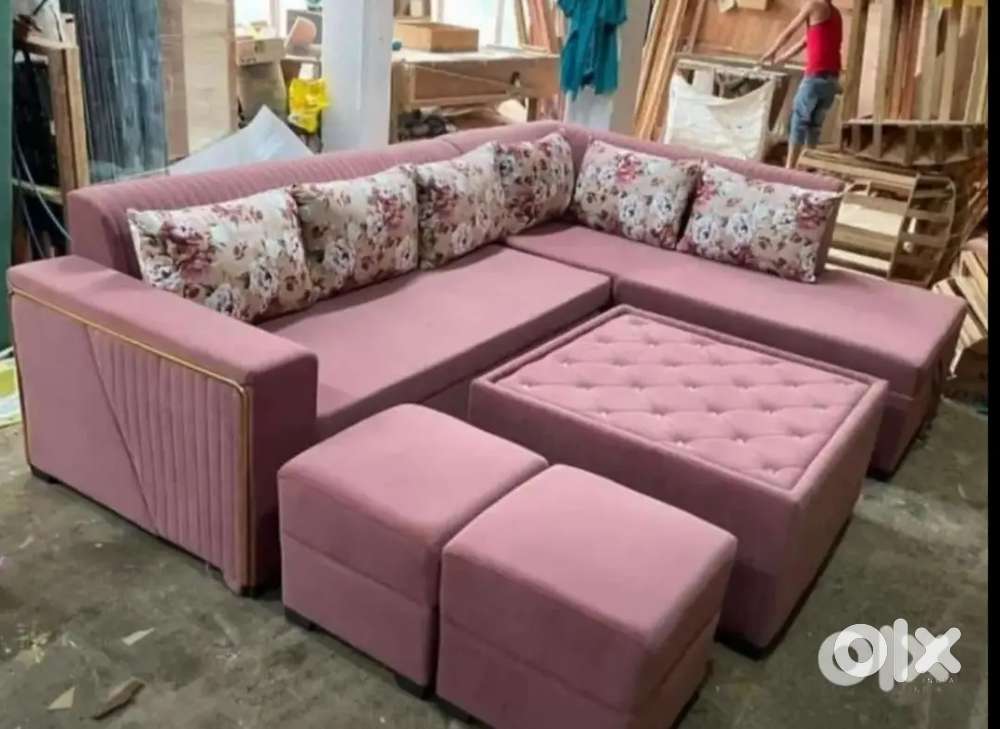 NEW PREMIUM QUALITY L TYPE LONGER SOFA AVAILABLE AT ZAM ZAM FURNITURE