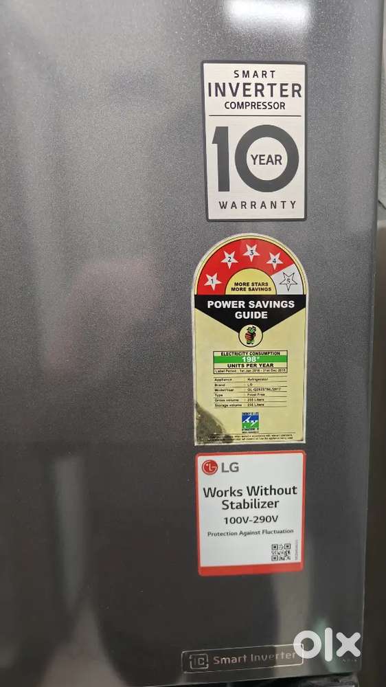 LG 255 Ltr Double Door Fridge Rs. 7000/- & Teapoy Rs. 2000/-