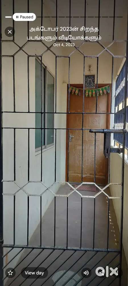 House lease available at valasaravakkam near corporation office main.