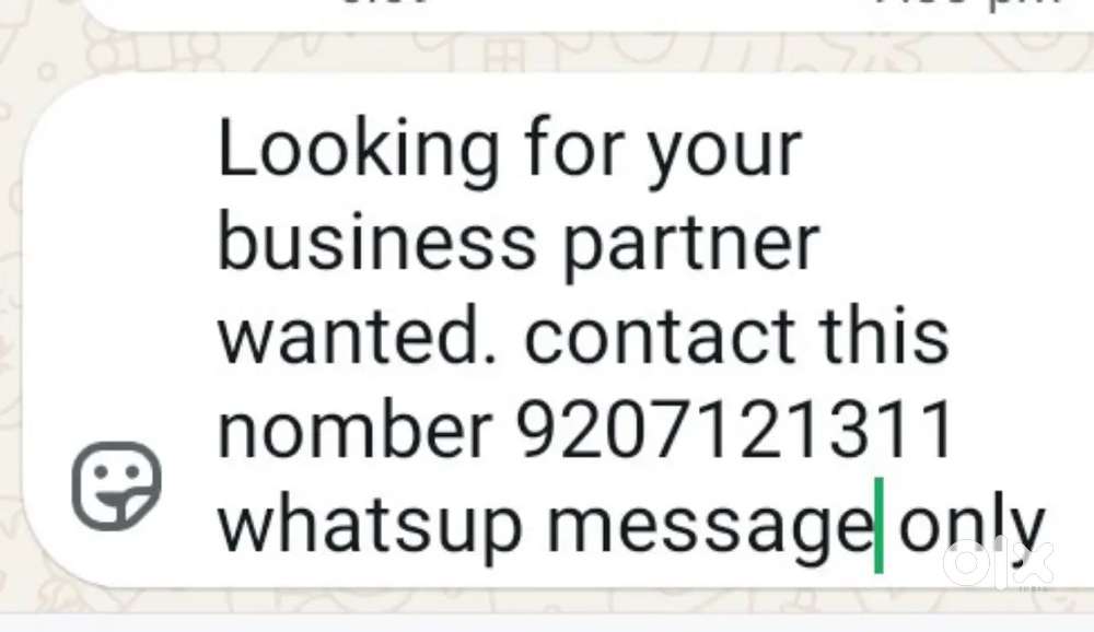 You wanted busness partner