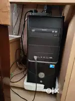 Desktop with printer