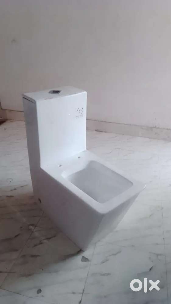One-Piece Rimless Western Commode with Siphonic Flushing System