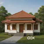 Kerala Style House - 5.50 Cents & 1000 Sqft House At Madukkarai NH