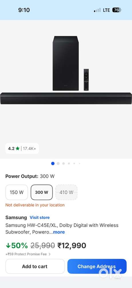 Samaung Soundbar 300 Watt