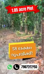 1 Acre 5 Cent Plot For Sale in Thrissur