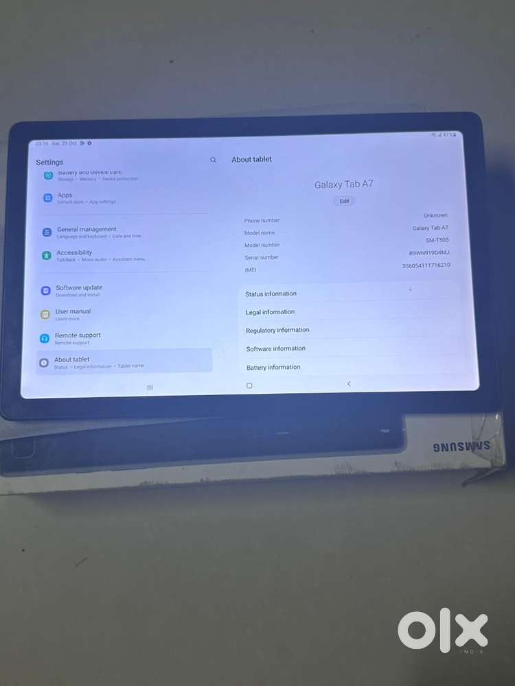 Samsung glalaxy celluler tablet