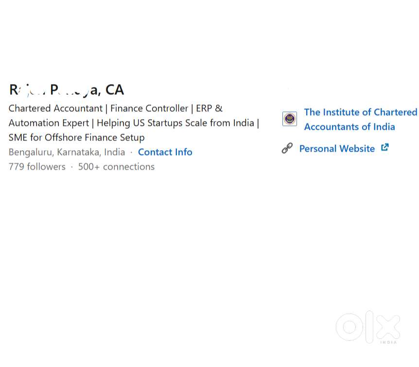 Online Accountancy teaching by a CA