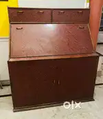 Wooden Study Table with Storage - Good Condition