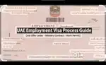 UAE visa for hand embroidery and packers and movers