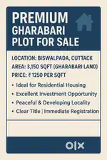 3150 sqft gharabari land for sale at biswalpada cuttack.