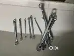 Bike Spare Taparia Ring Spanner Set 12 Pieces 24 Size Tools Chromimum