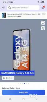 Samsung a14 bil box sath mai