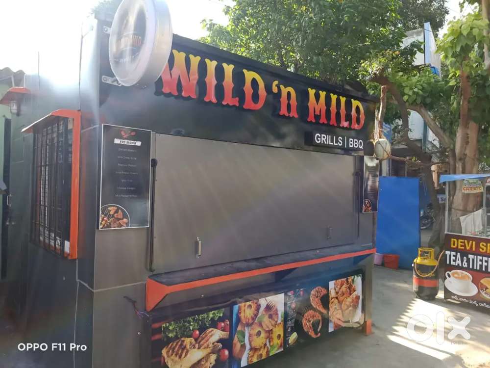 CONTAINER FOR SALE FULLY FIRE PROOF WITH BBQ MACHINE