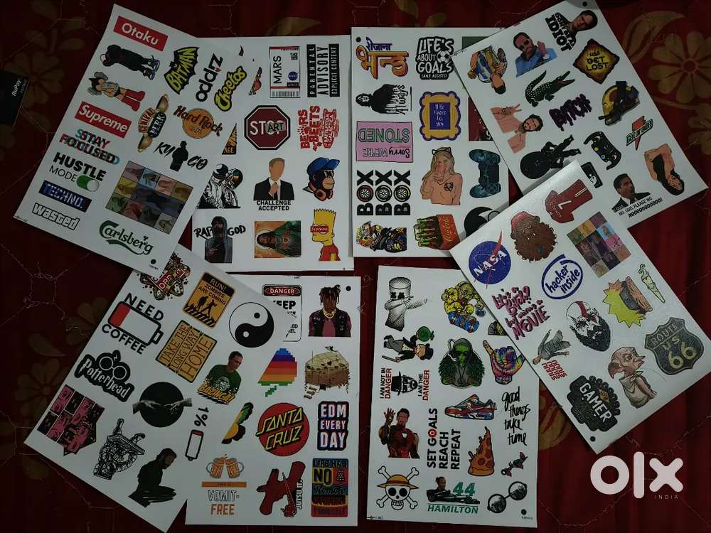 100+ Cool Vinyl Stickers for Laptop, Bike, Phone & Notebook
