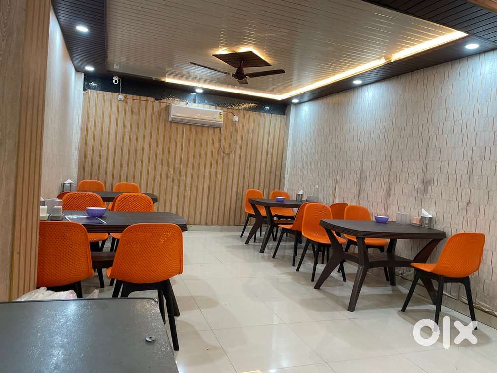 Restaurant Items Like Steel Chulha, table, chairs, deep freezer, AC