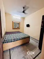 2 beds(mattress),geyser,almirah, water purifier,television
