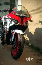 Bike red and white colour