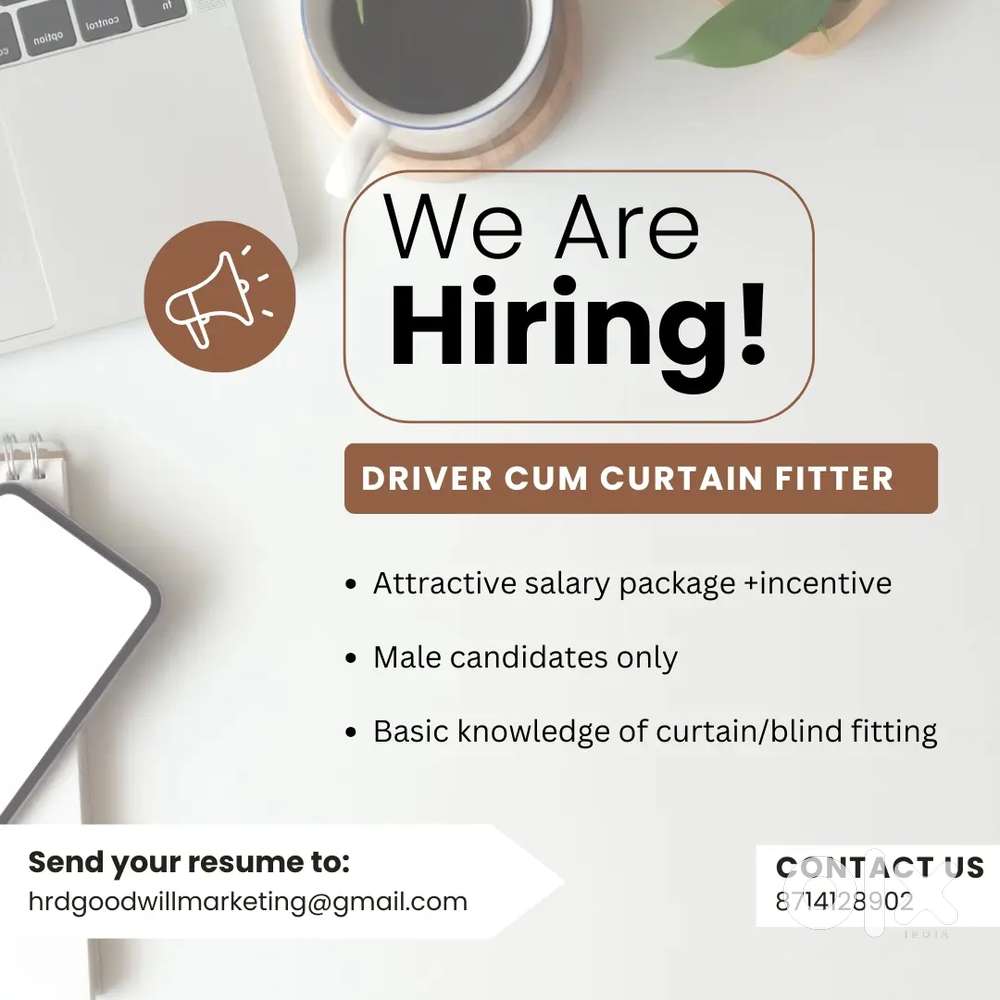 Driver cum curtain fitter