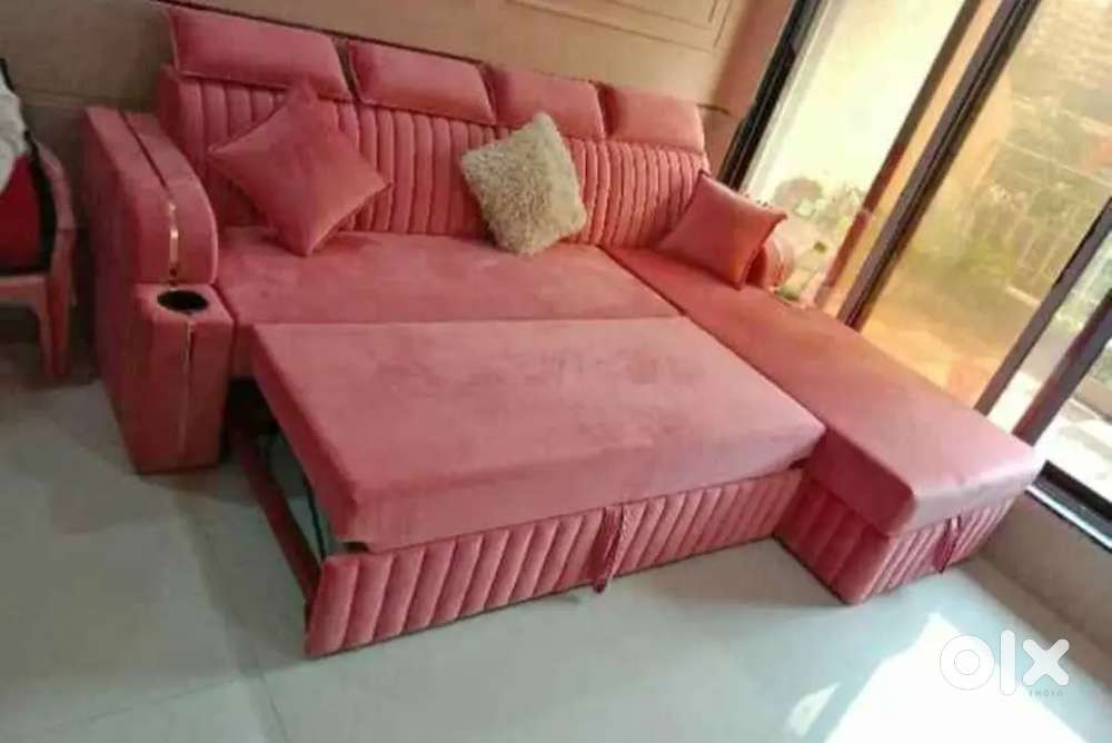 New brand l sofa cum bed and design