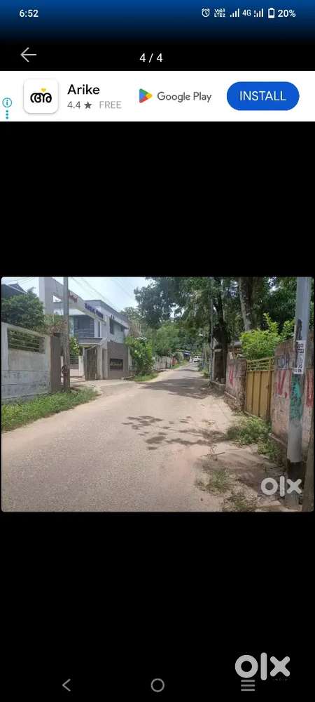 Plot for sale..Mainroad side.. Frontview
