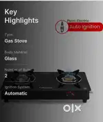Gas stove Automatic ingition