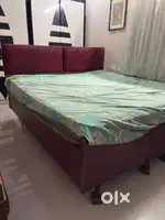 King size bed with storage and mattress
