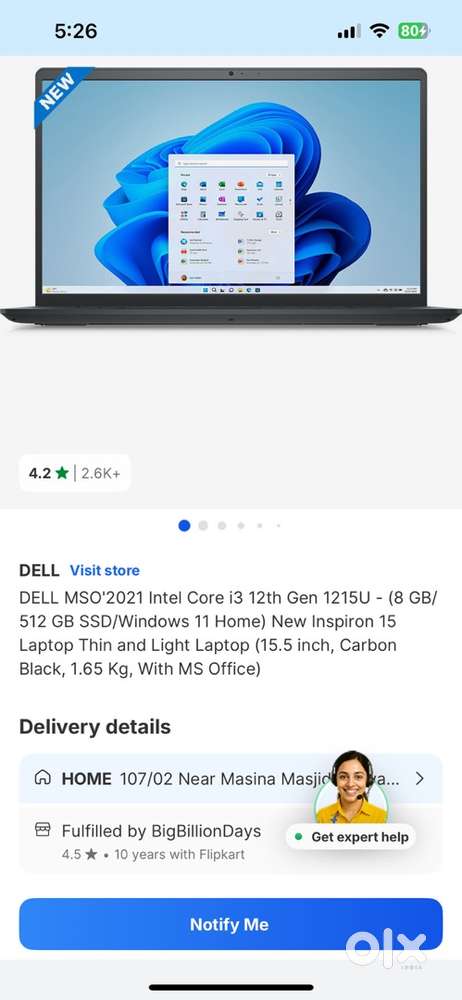Dell Inspiron 3520 i3 12th Gen