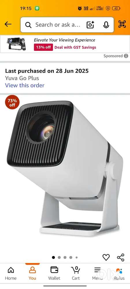 Wzatco yuva go plus projector new condition