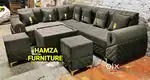Hamza Furniture New designer luxury look plywood L SHAPE SOFA SET