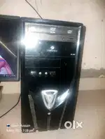 Gaming PC with Graphic Card and HD Monitor.