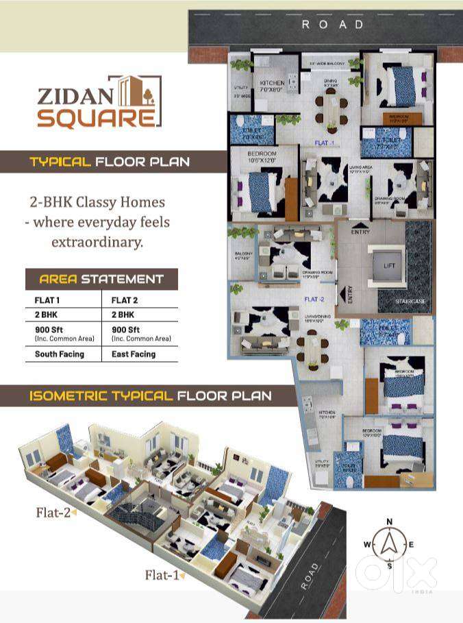 Spacious 2&3BHK Flats for SALE in Masab Tank- at Easy EMI Available