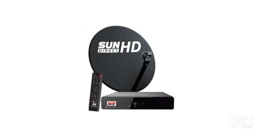 SUN DIRECT DISH WITH HD SETUP BOX 3.5 MONTH FREE RECHARGE