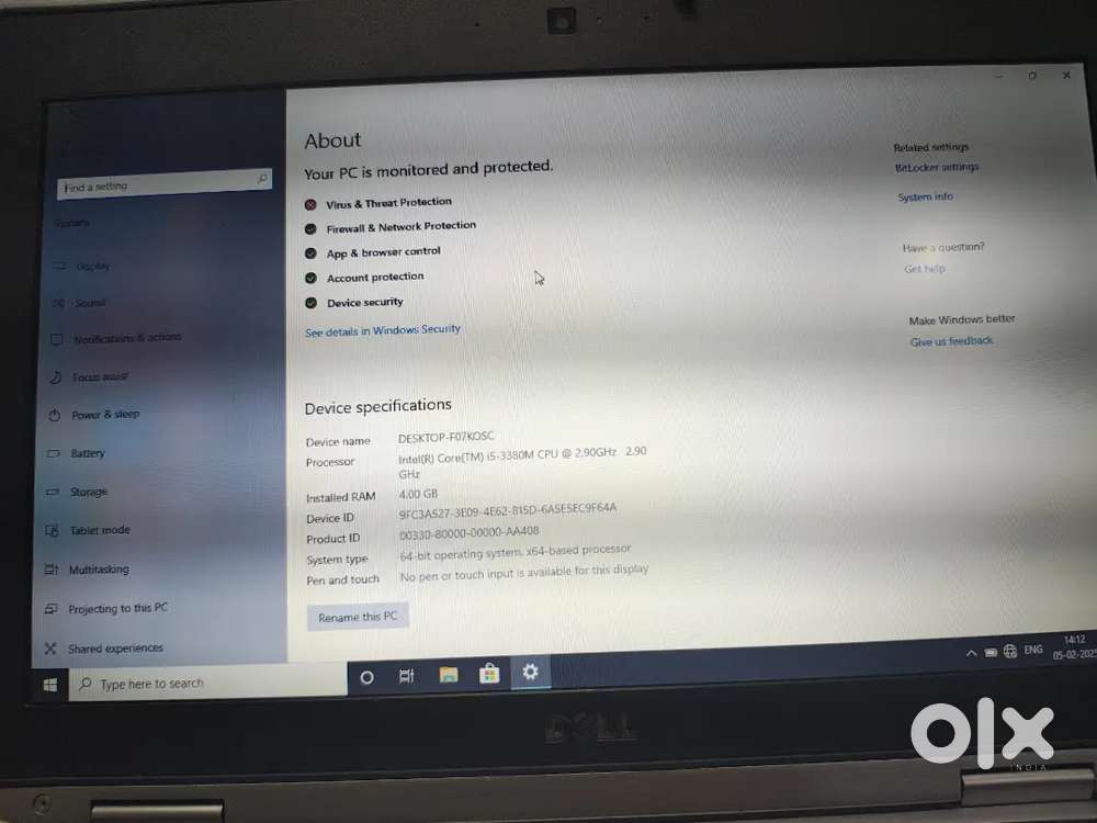 Laptop for sale