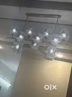Glass chandelier
