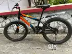 Rarely used 1 year old bicycle with side stand, bell and bottle holder