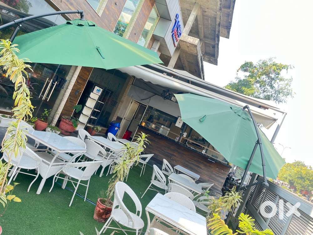 Outdoor Umbrella with stand (2 sets)