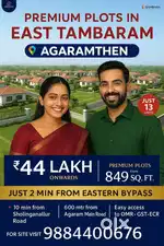 Premium Villa Plots For sale @ East Tambaram ( Agaramthen)