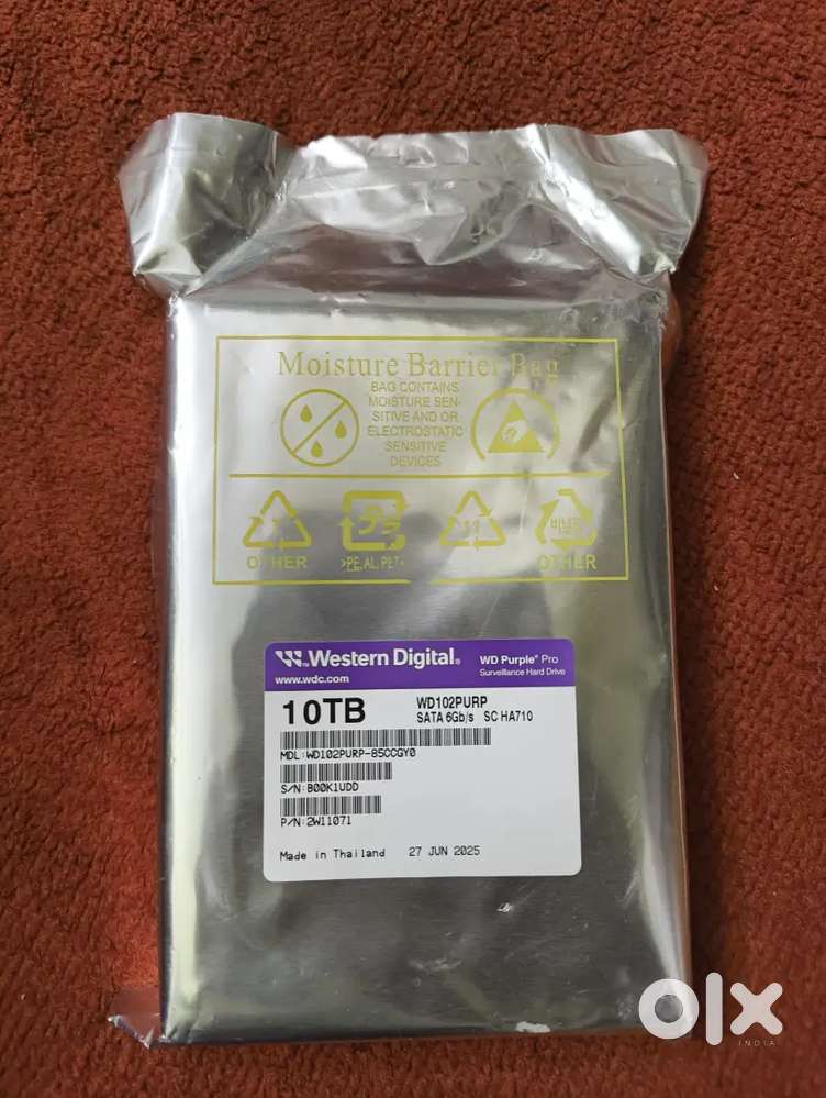 10 TB WD PURPLE PRO BRAND NEW SEALED  HARD DISK
