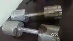 Set of 10kgs stainless steel dumbbells