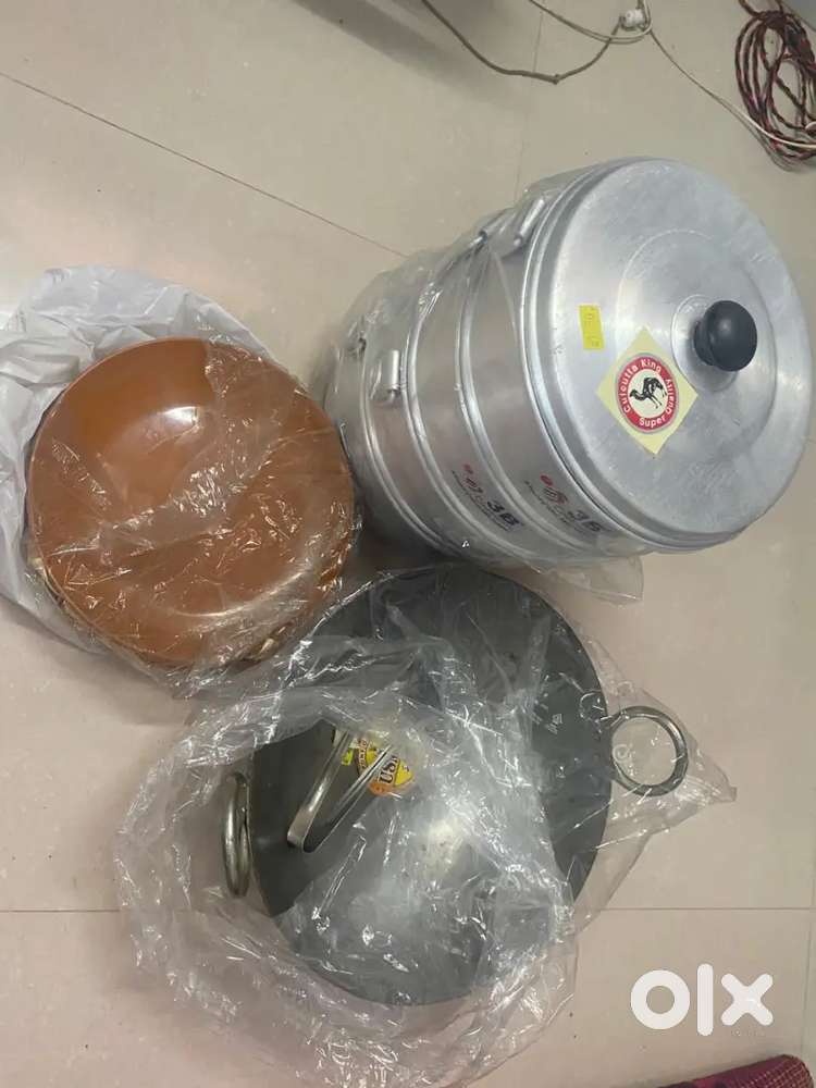 Momo steamer, plates,kadhai