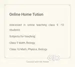 Home Tution