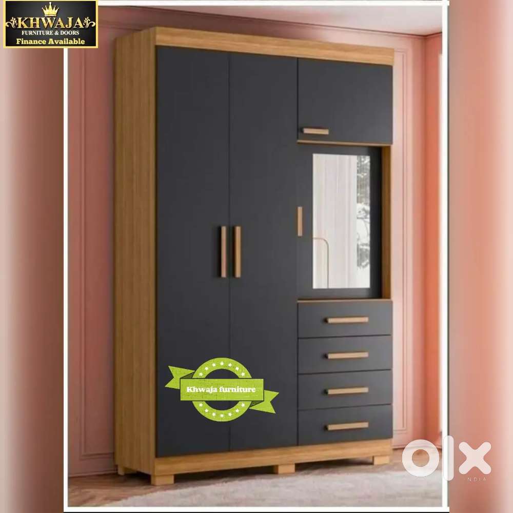 Khwaja Furniture. Primium Quality Wardrobe. Bajaj finance available.