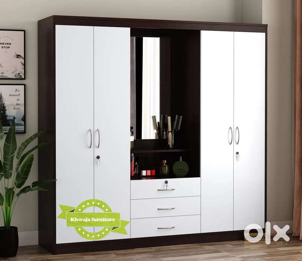 Khwaja furniture. Decorative wardrobe. Bajaj finance available