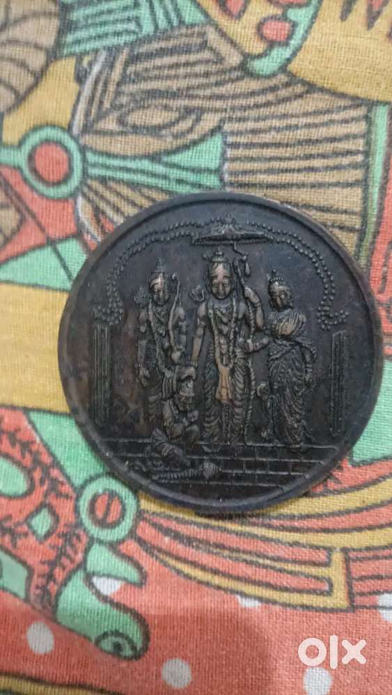 east india company old antique copper coine needle and ujala testing